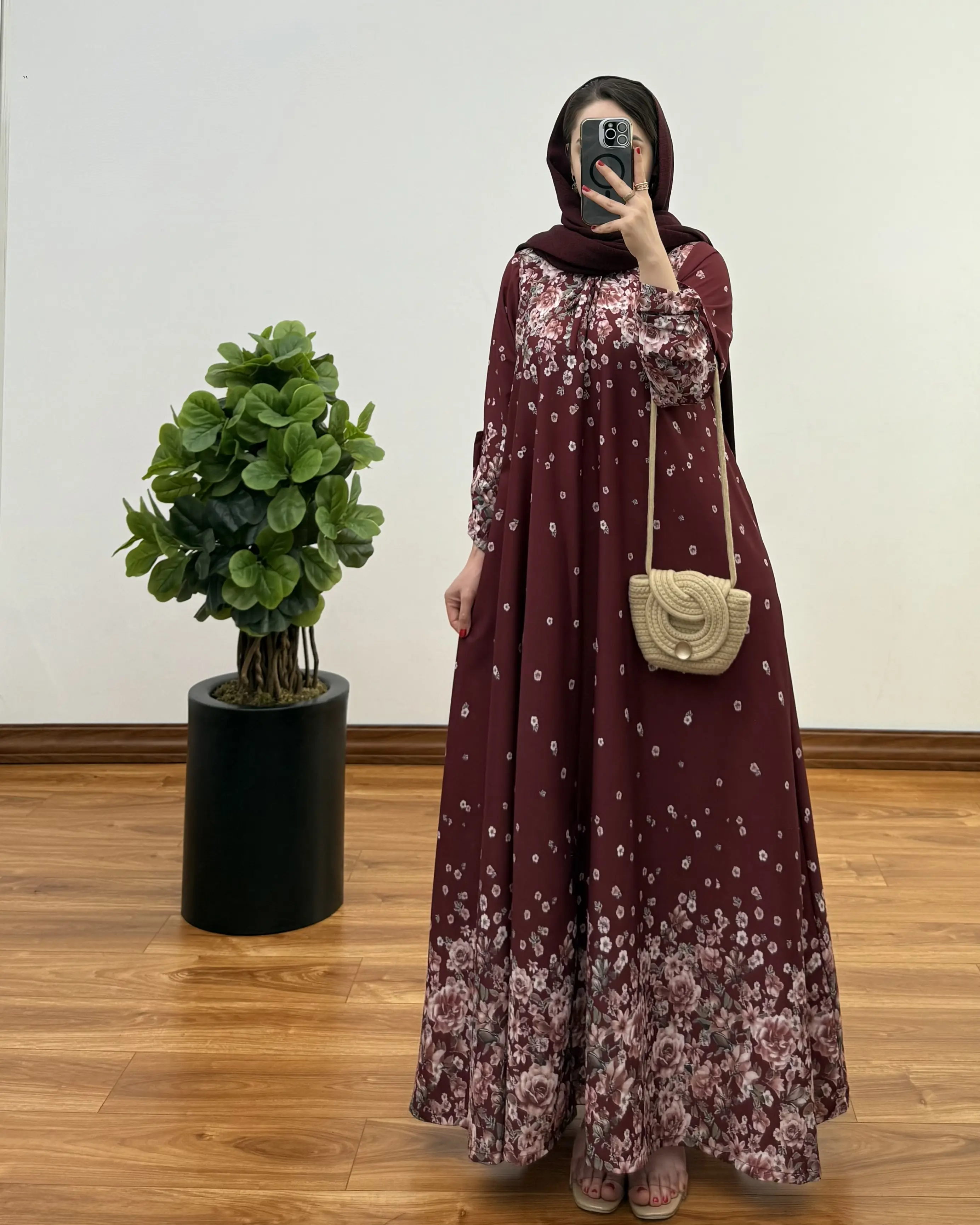 پیراهن مانتویی ایتالیایی ماهرخ ۳ ( پیش فروش)